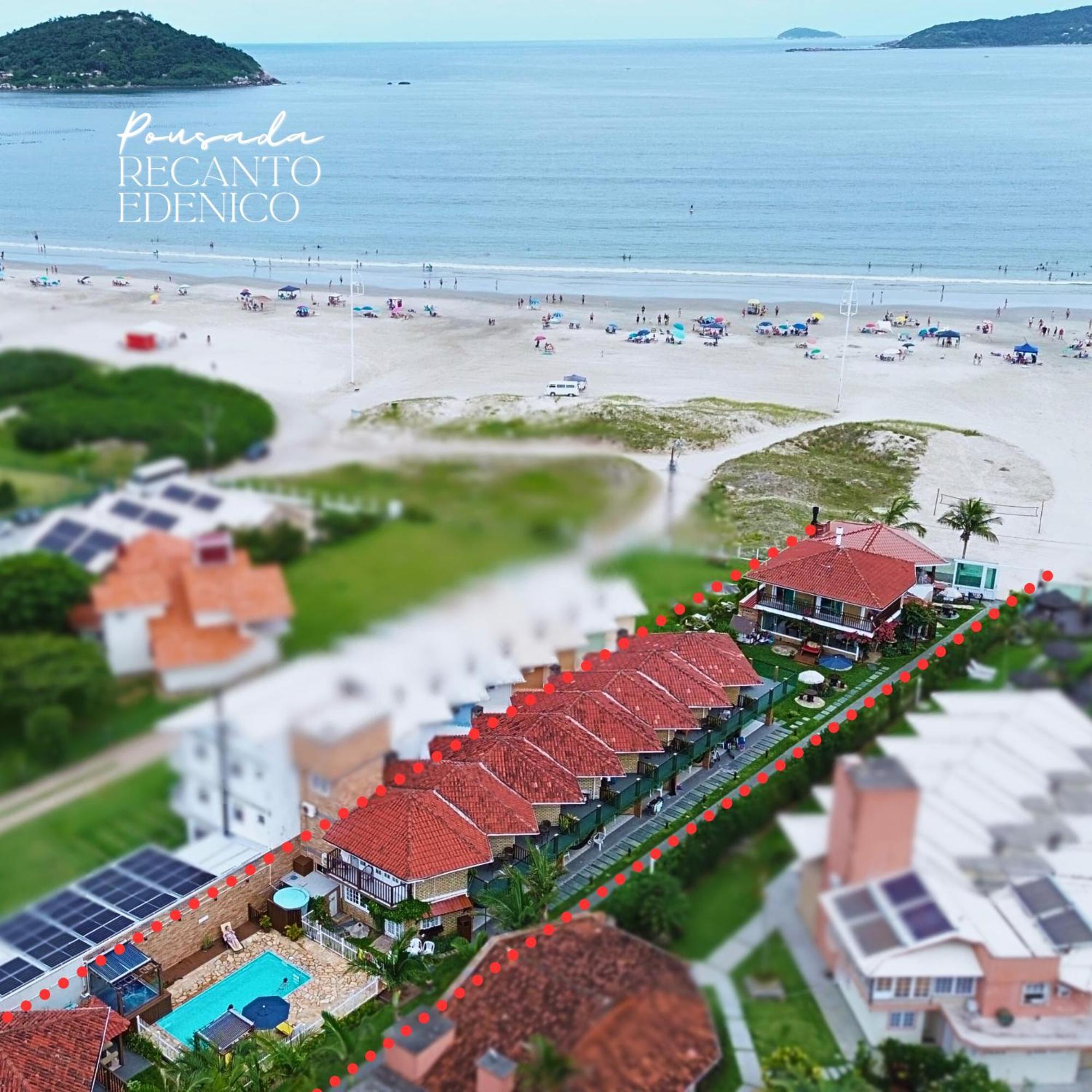 Pousada Recanto Edenico - A Beira Mar Da Praia Ponta Do Papagaio, Palhoca Sc Eksteriør billede