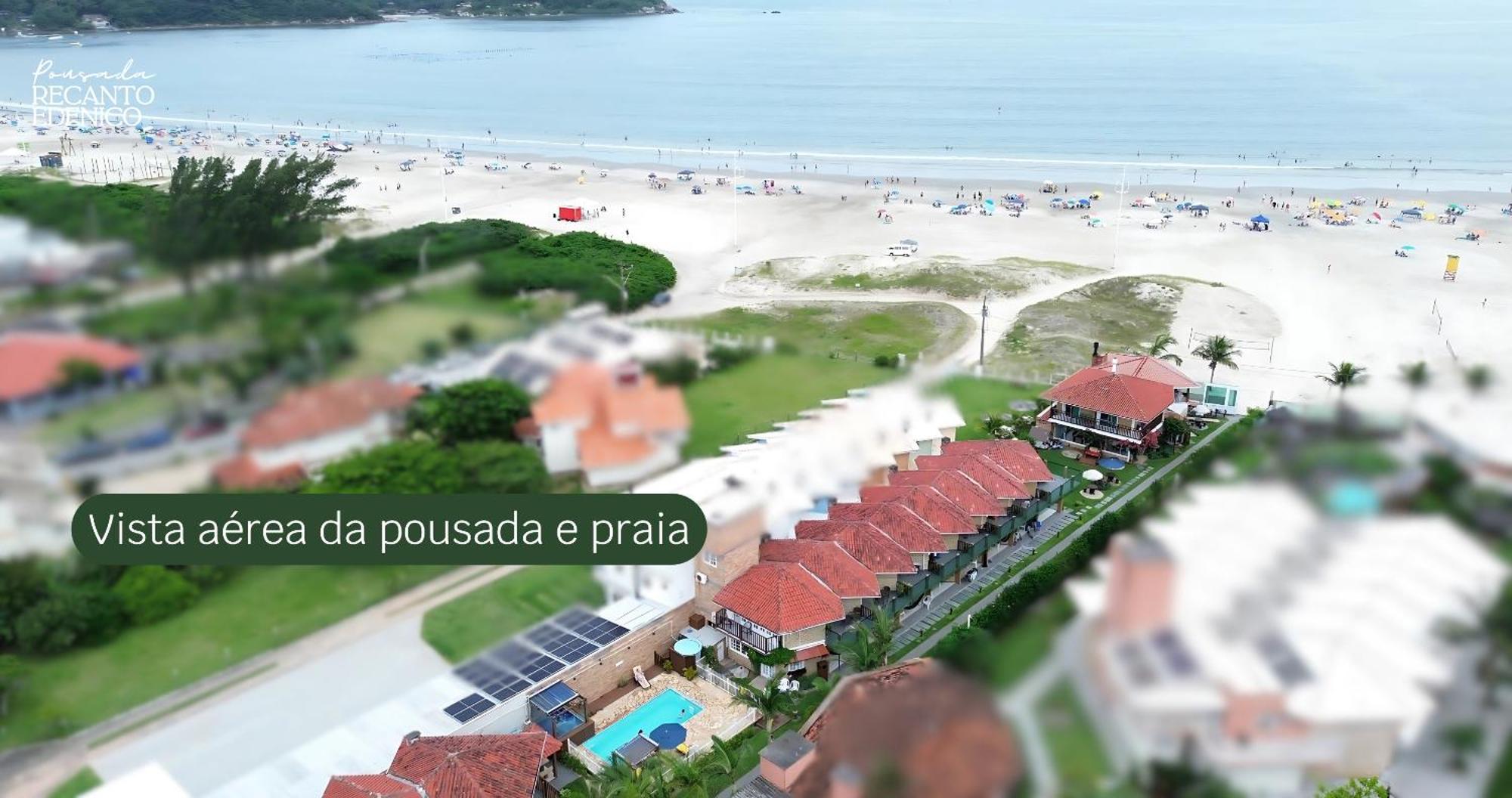 Pousada Recanto Edenico - A Beira Mar Da Praia Ponta Do Papagaio, Palhoca Sc Eksteriør billede