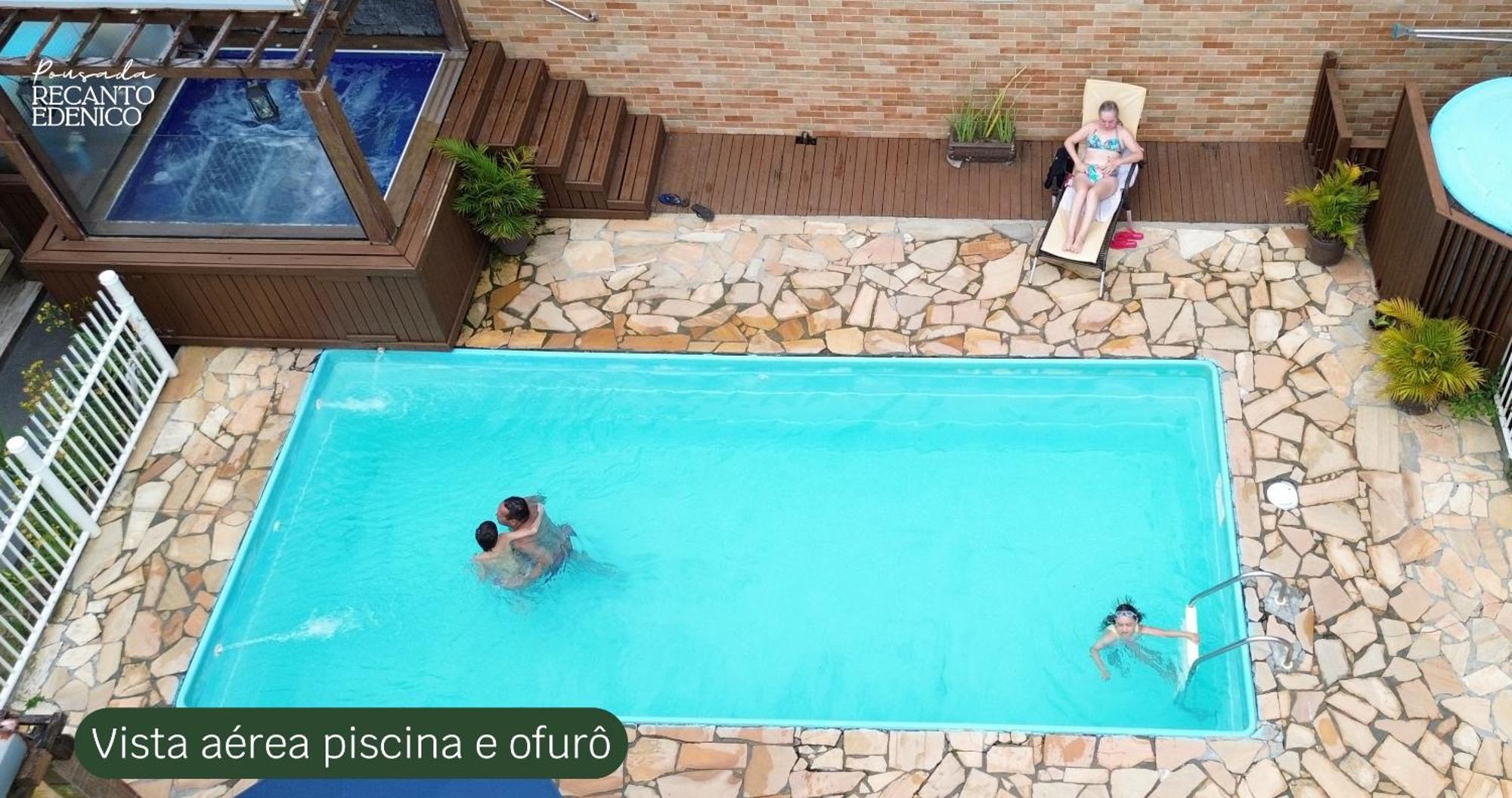 Pousada Recanto Edenico - A Beira Mar Da Praia Ponta Do Papagaio, Palhoca Sc Eksteriør billede