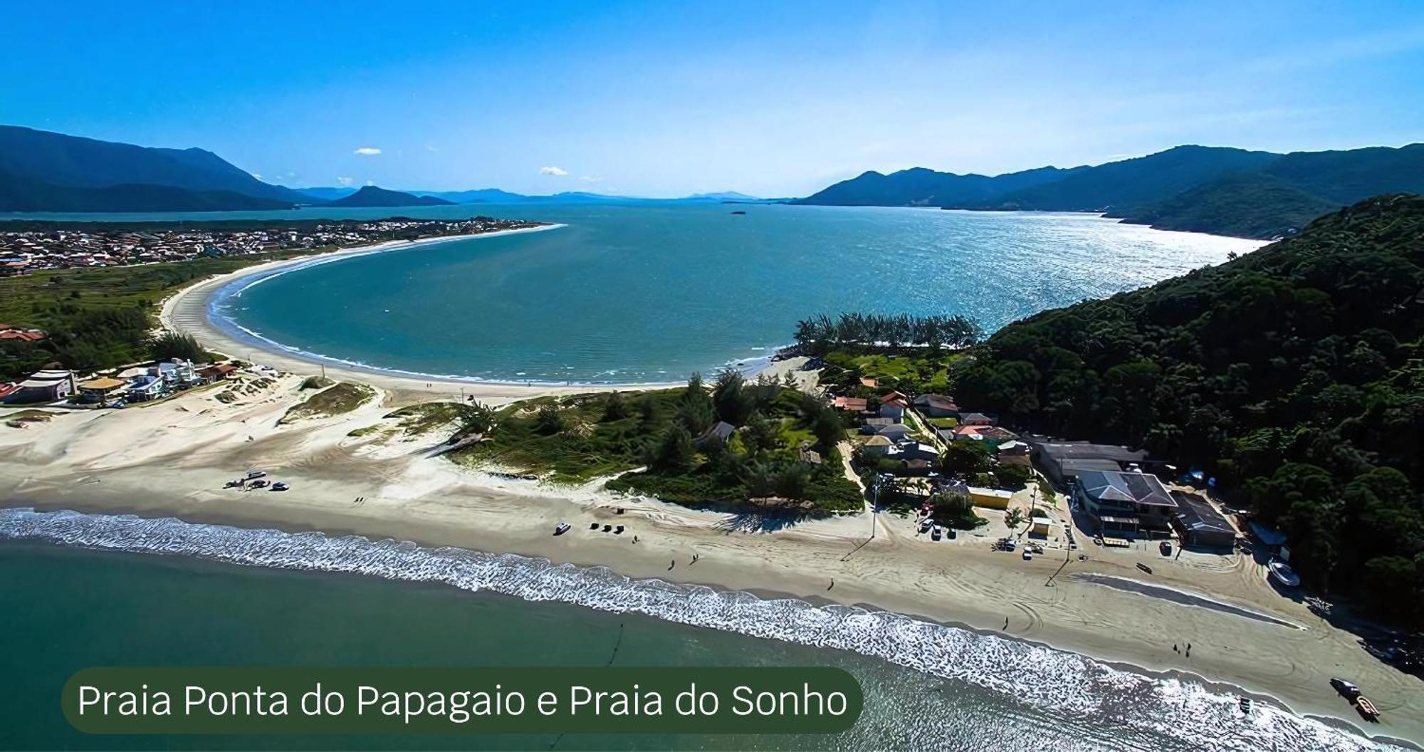 Pousada Recanto Edenico - A Beira Mar Da Praia Ponta Do Papagaio, Palhoca Sc Eksteriør billede
